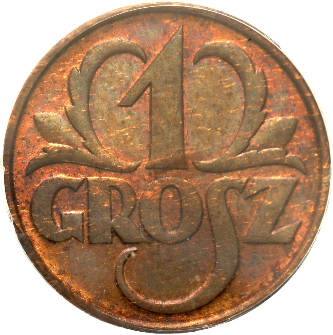 II RP. 1 grosz 1936 PCGS MS63 BN